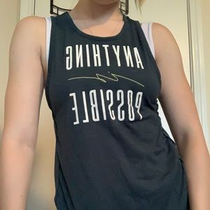 graphic workout tank top